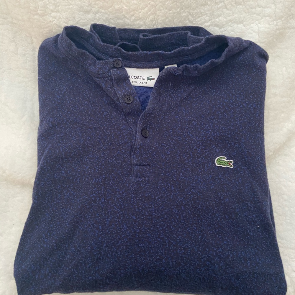 Lacoste Blue Long Sleeve Shirt
